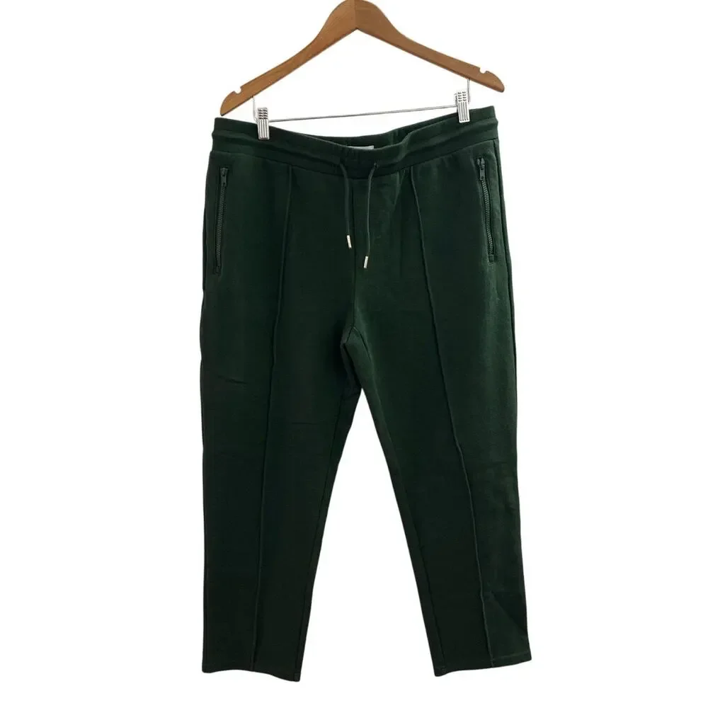 Goodfellow & Co Green Lounge Pants Sweatpants Zip Pockets Size Large